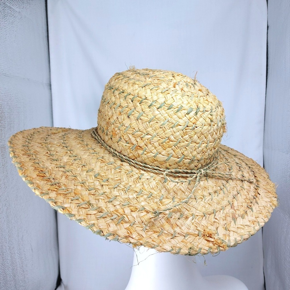 Panama Jack Large 16" Brim Straw Hat OSFM Beach Vacation Summer - Picture 3 of 8